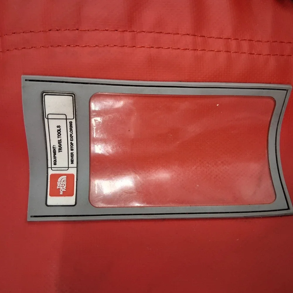 The North Face Base Camp Duffel Bag Red Black Medium Water Resistant Travel Bag